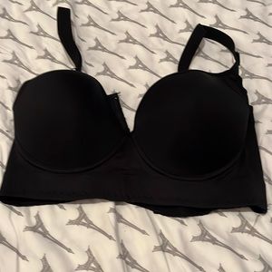 Push up Black bra with side coverage with underwire